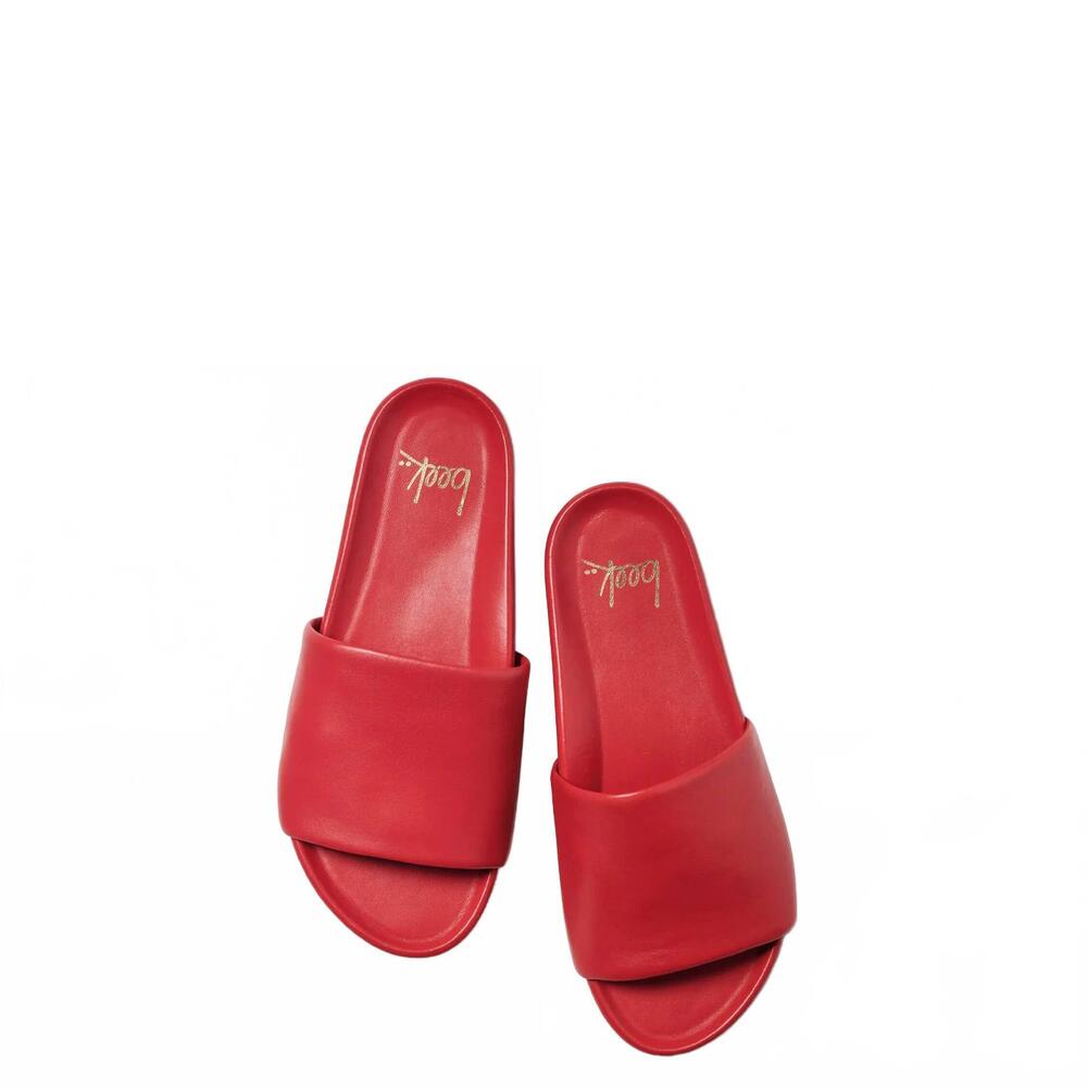 NEW BEEK women's pelican leather sandal in lipstick - Picture 3 of 3